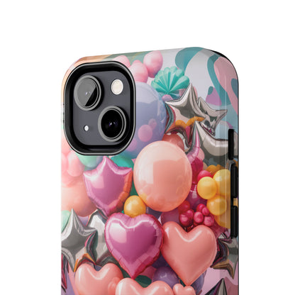 Pastel Dreams: Array of Balloons - Tough Phone Cases