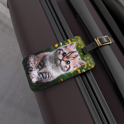 Staring Back at Me (Cat Version) - Luggage Tag