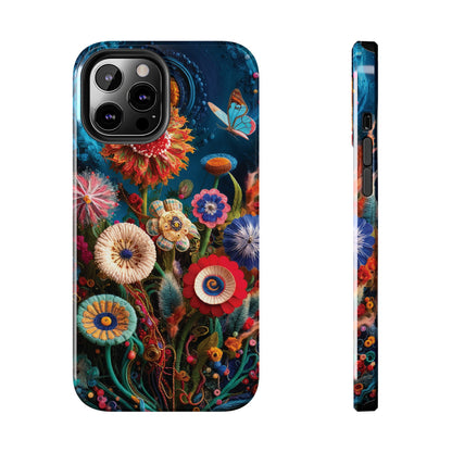 Floral Bloom: Art and Sewing Materials - Tough Phone Cases