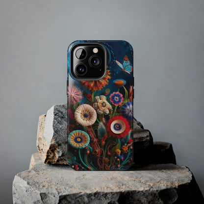 Floral Bloom: Art and Sewing Materials - Tough Phone Cases