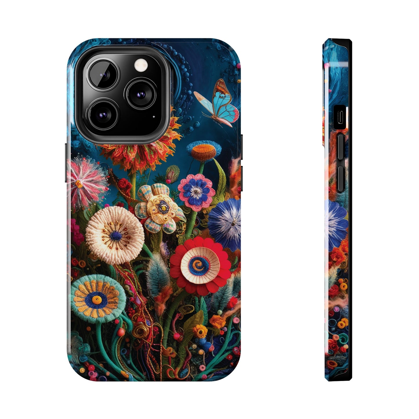 Floral Bloom: Art and Sewing Materials - Tough Phone Cases