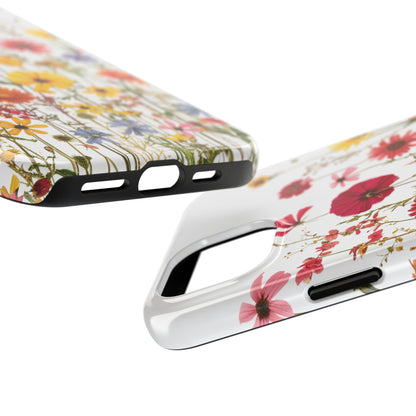 Row of Blooms - Tough Phone Cases