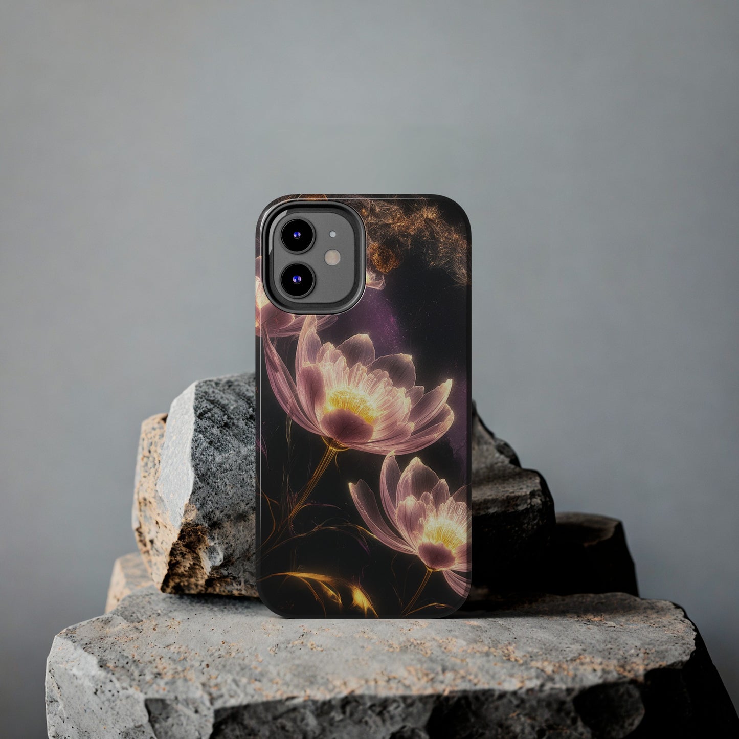 Night Lotus Glow - Tough Phone Cases