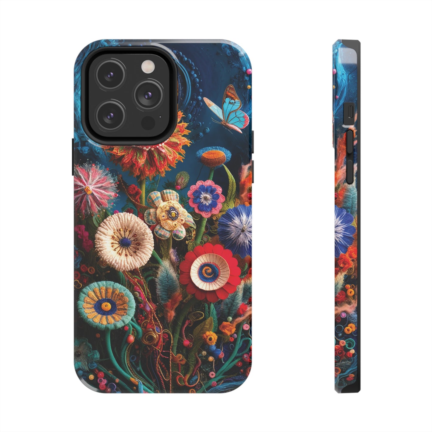 Floral Bloom: Art and Sewing Materials - Tough Phone Cases