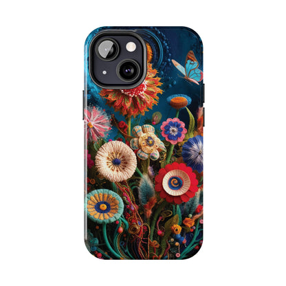 Floral Bloom: Art and Sewing Materials - Tough Phone Cases