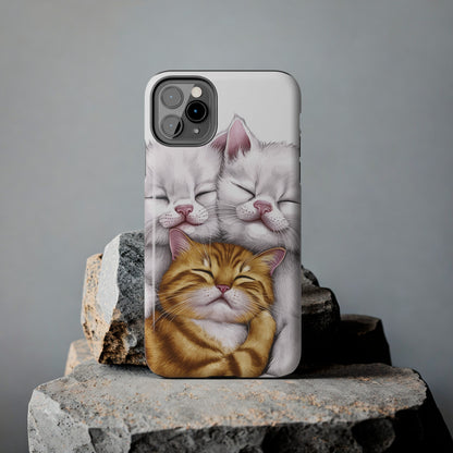 Cat Nap Trio - Tough Phone Cases