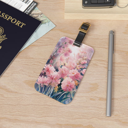 A Garden of Pink - Luggage Tag