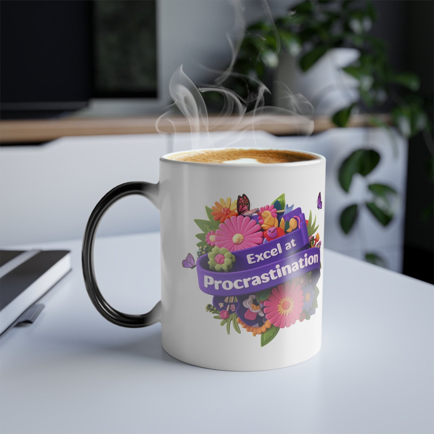 Excel at Procrastination - Color Morphing Mug, 11oz