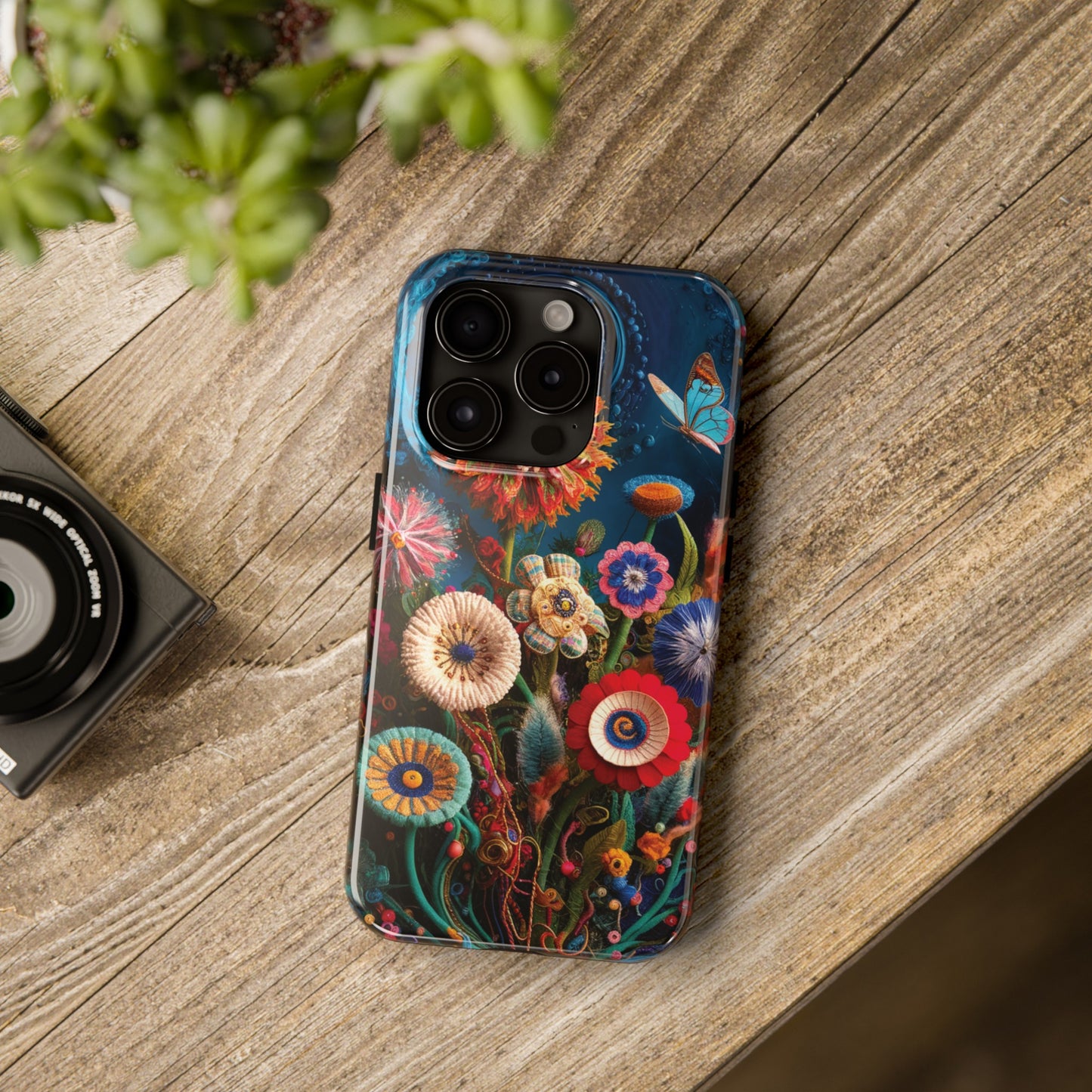 Floral Bloom: Art and Sewing Materials - Tough Phone Cases