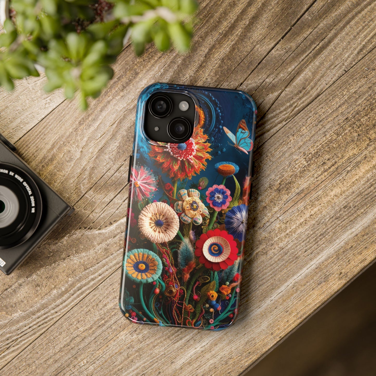 Floral Bloom: Art and Sewing Materials - Tough Phone Cases