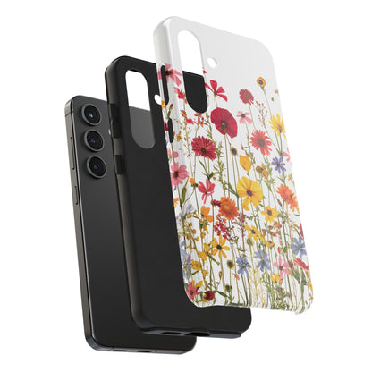 Row of Blooms - Tough Phone Cases