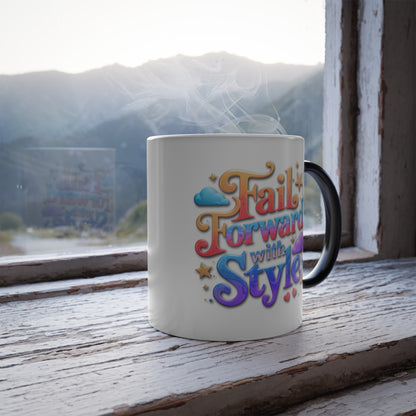 Fail Forward with Style - Color Morphing Mug, 11oz