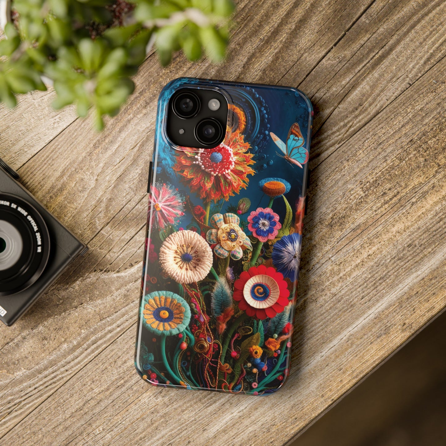 Floral Bloom: Art and Sewing Materials - Tough Phone Cases