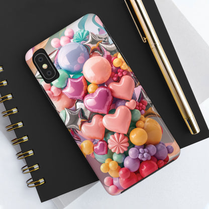 Pastel Dreams: Array of Balloons - Tough Phone Cases