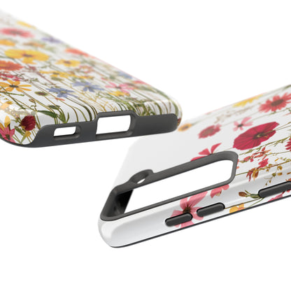 Row of Blooms - Tough Phone Cases