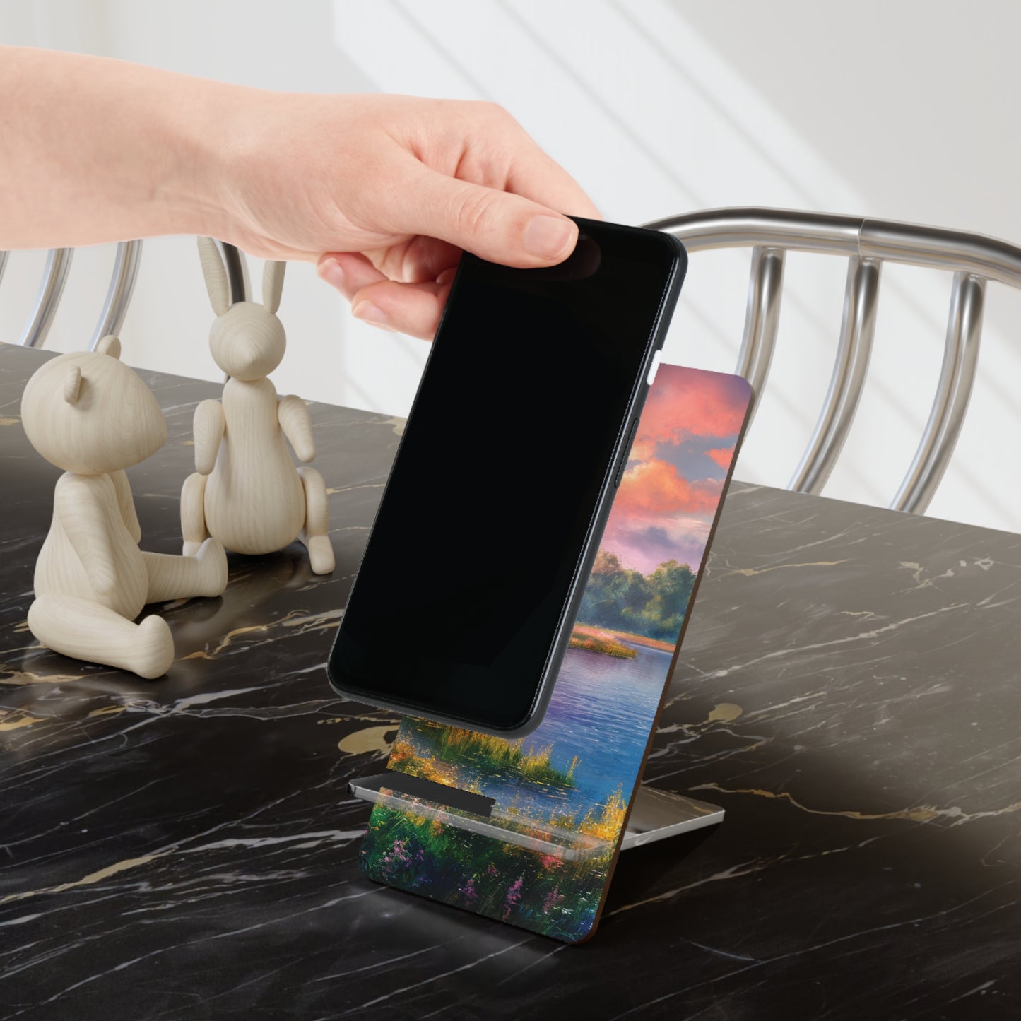 Lakeside Dusk - Display Stand for Smartphones