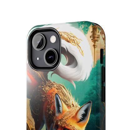 Art Nouveau Reverie: Leaping Red Fox - Tough Phone Cases