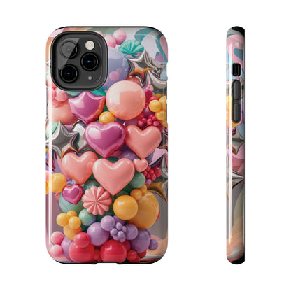 Pastel Dreams: Array of Balloons - Tough Phone Cases