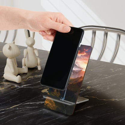 Twilight Falls Over Peaks - Display Stand for Smartphones