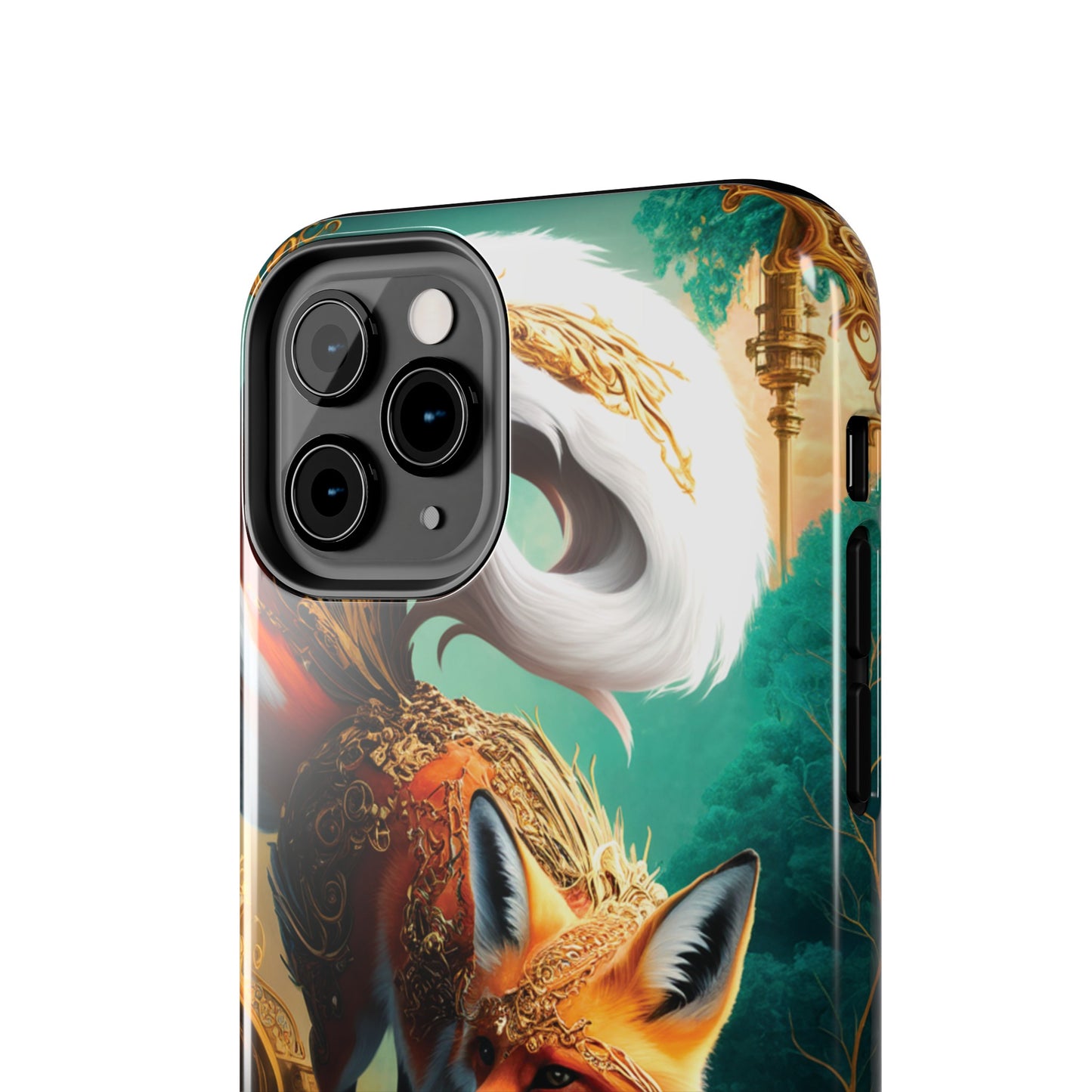 Art Nouveau Reverie: Leaping Red Fox - Tough Phone Cases