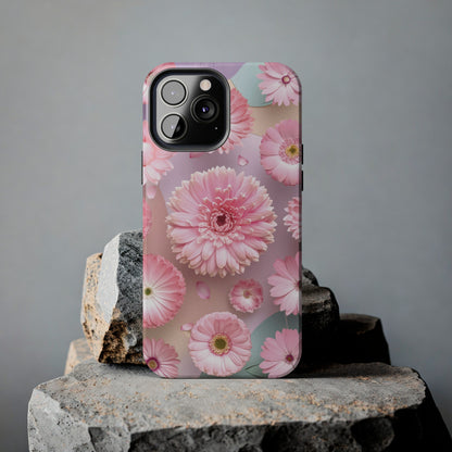 Pink Floral Bliss - Tough Phone Cases