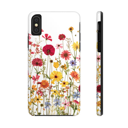 Row of Blooms - Tough Phone Cases