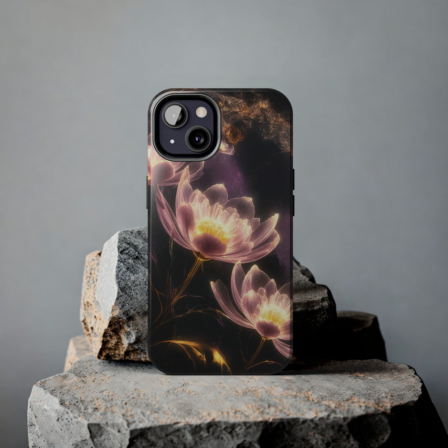 Night Lotus Glow - Tough Phone Cases