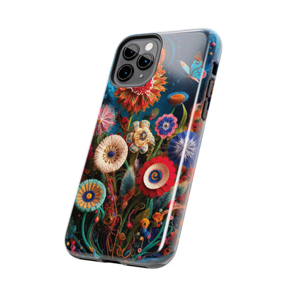 Floral Bloom: Art and Sewing Materials - Tough Phone Cases