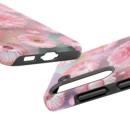 Pink Floral Bliss - Tough Phone Cases
