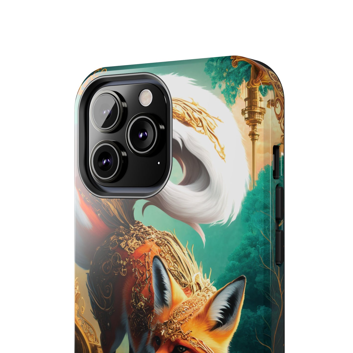 Art Nouveau Reverie: Leaping Red Fox - Tough Phone Cases