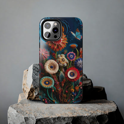 Floral Bloom: Art and Sewing Materials - Tough Phone Cases