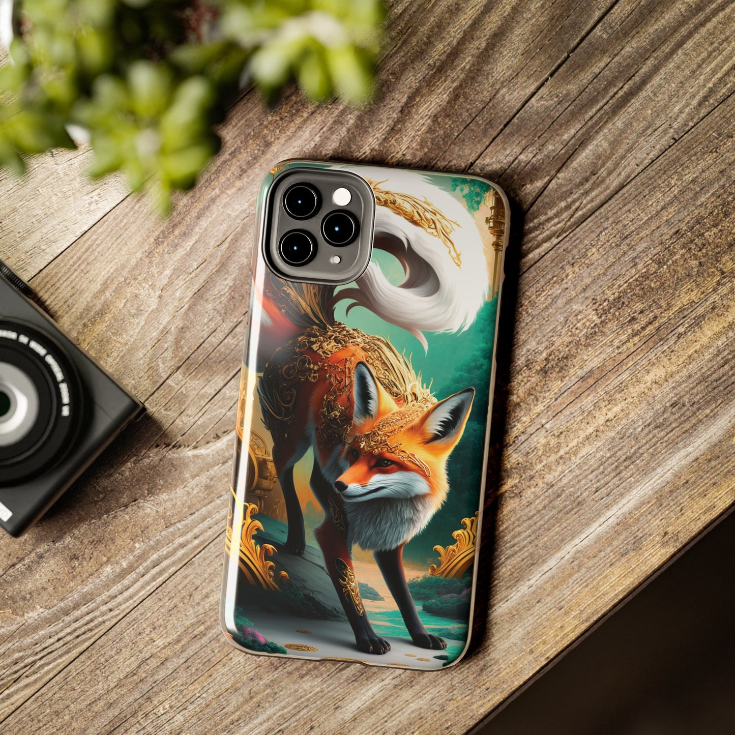 Art Nouveau Reverie: Leaping Red Fox - Tough Phone Cases