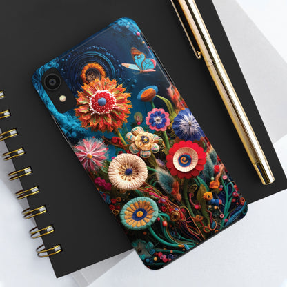 Floral Bloom: Art and Sewing Materials - Tough Phone Cases