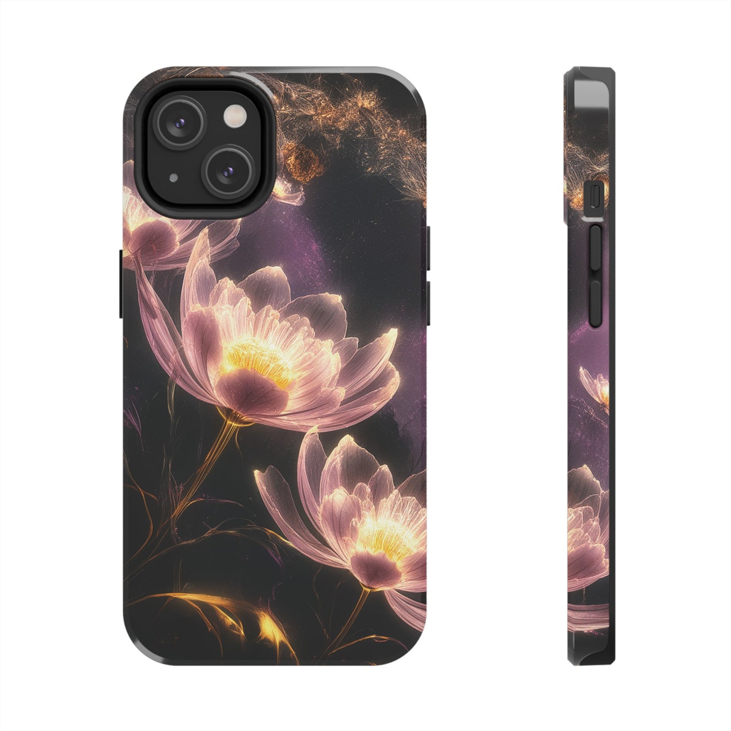 Night Lotus Glow - Tough Phone Cases