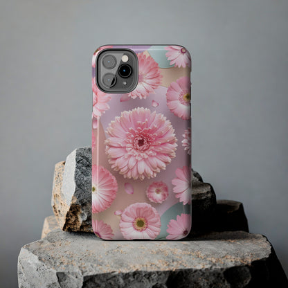 Pink Floral Bliss - Tough Phone Cases