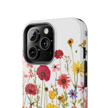 Row of Blooms - Tough Phone Cases