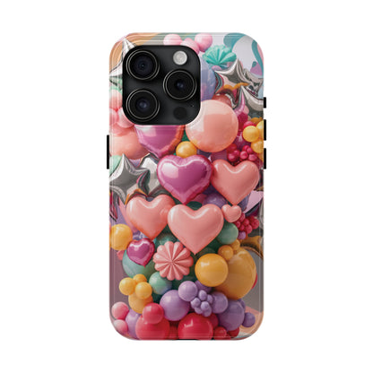 Pastel Dreams: Array of Balloons - Tough Phone Cases