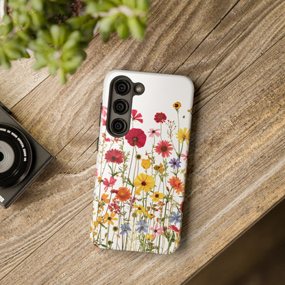 Row of Blooms - Tough Phone Cases