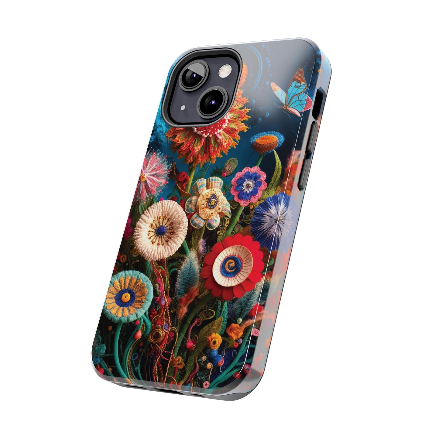 Floral Bloom: Art and Sewing Materials - Tough Phone Cases