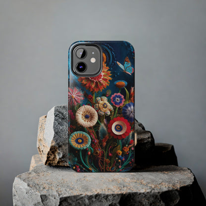 Floral Bloom: Art and Sewing Materials - Tough Phone Cases