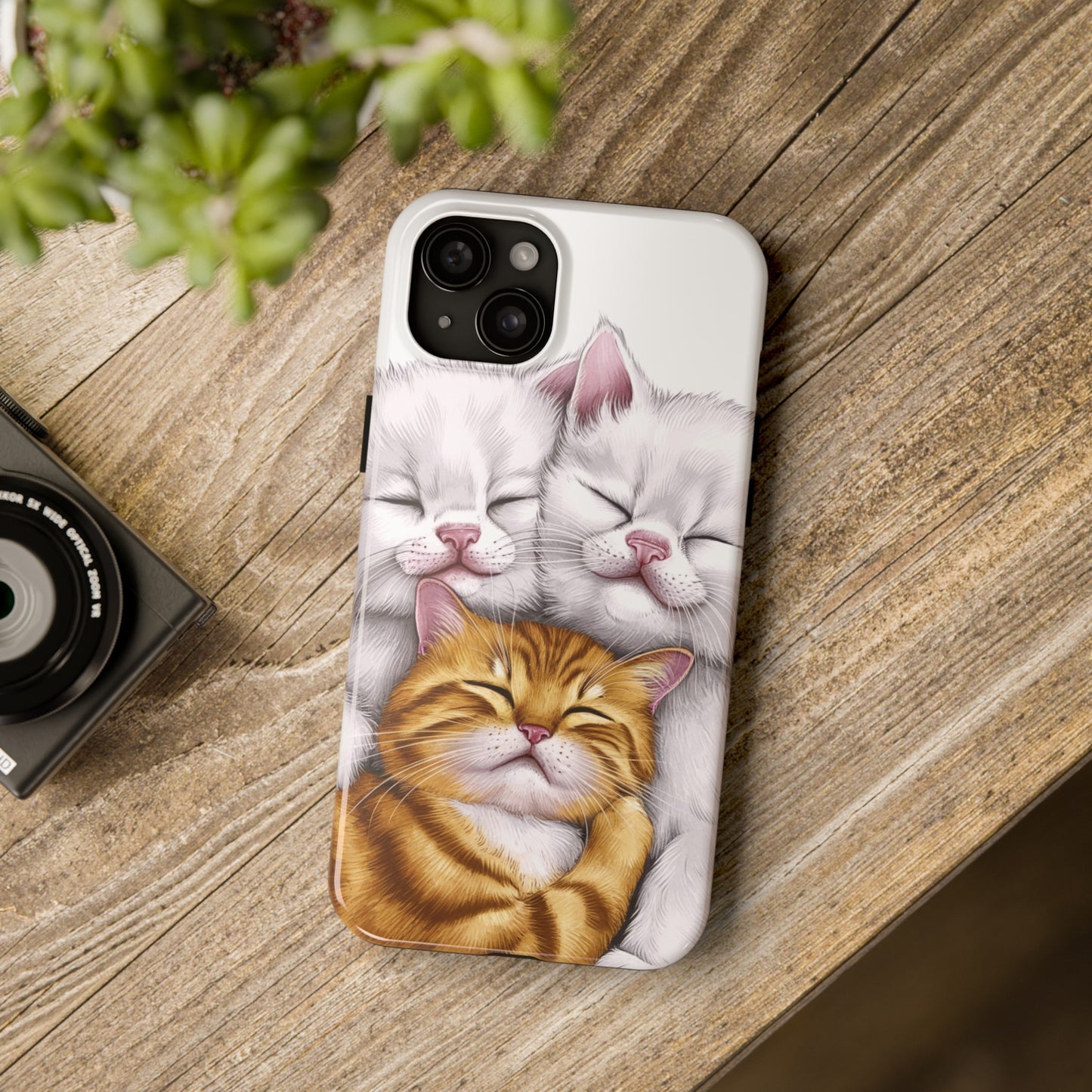 Cat Nap Trio - Tough Phone Cases