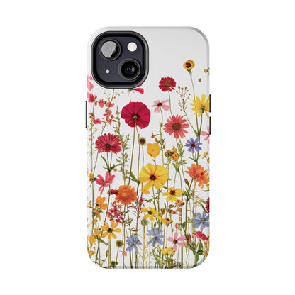 Row of Blooms - Tough Phone Cases