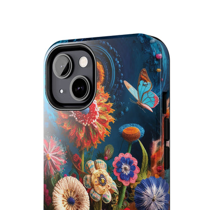 Floral Bloom: Art and Sewing Materials - Tough Phone Cases