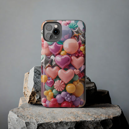 Pastel Dreams: Array of Balloons - Tough Phone Cases