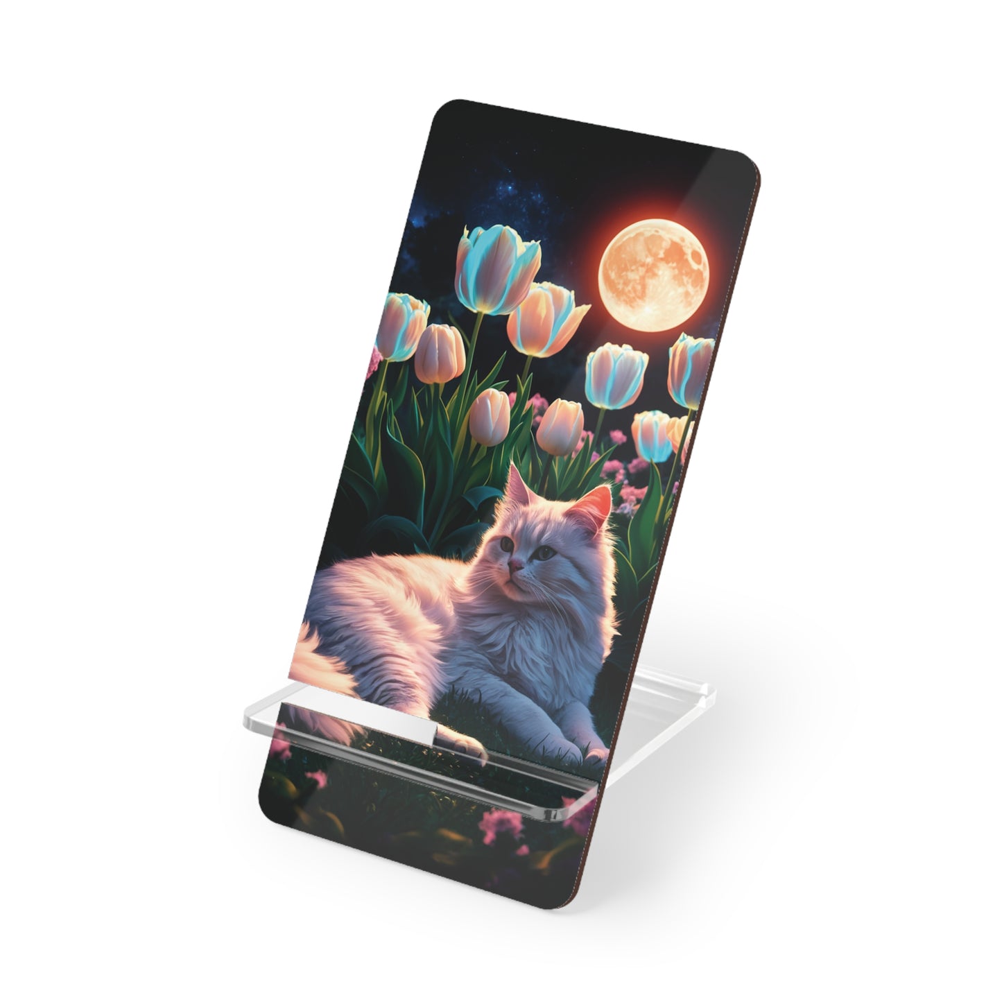 Purr-fect its Night Bloom - Display Stand for Smartphones