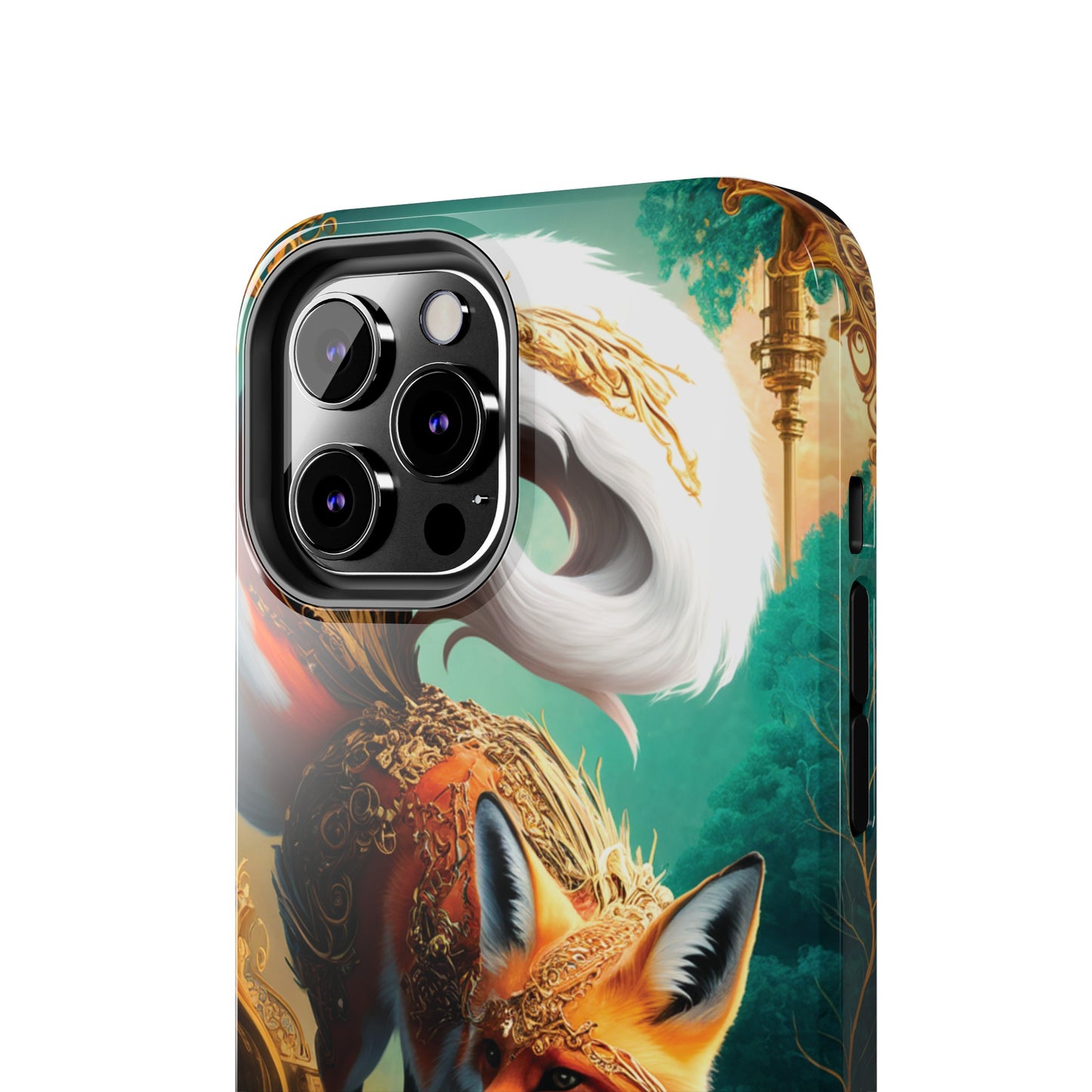 Art Nouveau Reverie: Leaping Red Fox - Tough Phone Cases