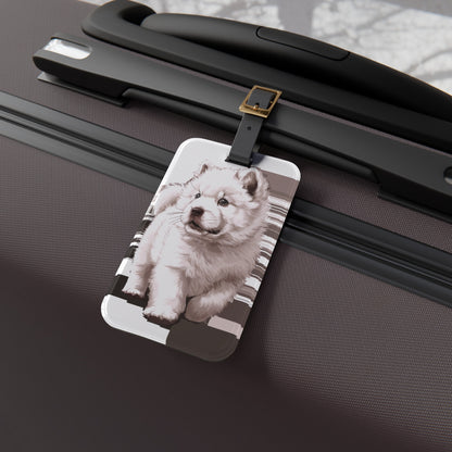 The Fluffy Side Gaze - Luggage Tag