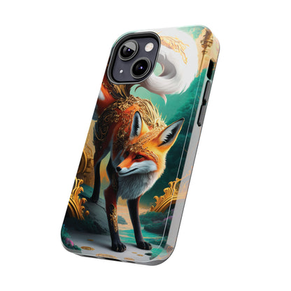 Art Nouveau Reverie: Leaping Red Fox - Tough Phone Cases