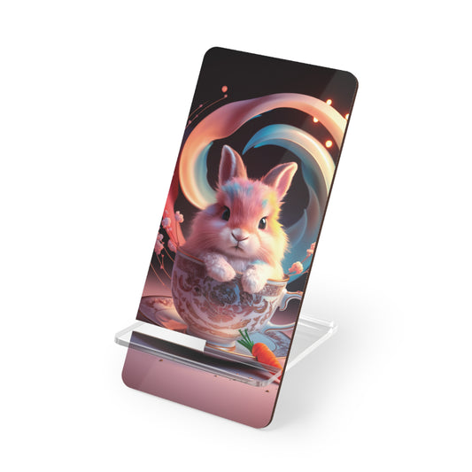 Tea Time Bunny Haven - Display Stand for Smartphones