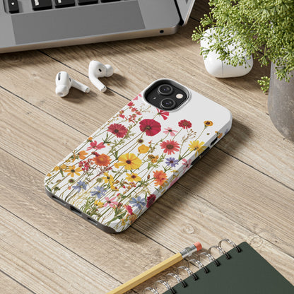 Row of Blooms - Tough Phone Cases